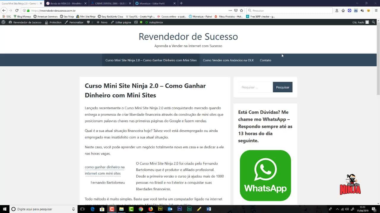 11 MODO TURBO - Mini Site Ninja
