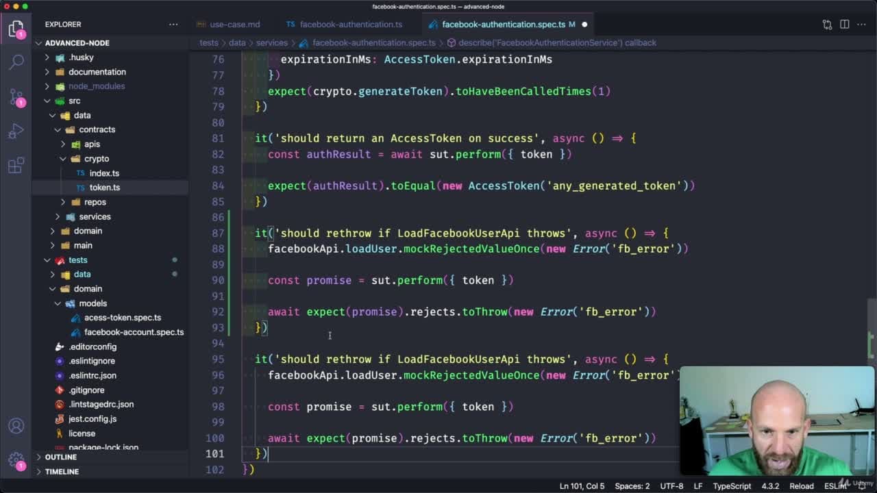 Node Js Avançado com TDD Clean Architecture e Typescript - Rodrigo Manguinhos
